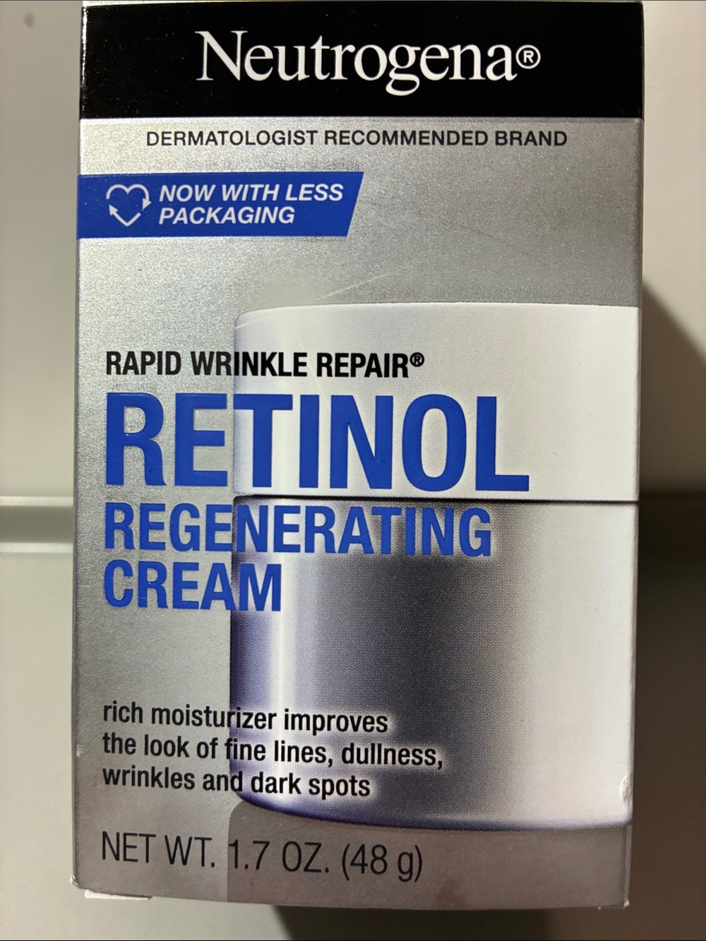 Neutrogena Retinol Regenerating Cream - Moisturizer NIB 1.7 OZ.